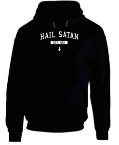 Hail Satan Est 666 Hoodie