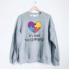 It’s ok to be different autism day crewneck sweatshirt