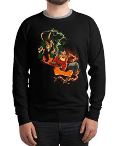 The Lion King Thor and Loki Mashup Sweatshirt