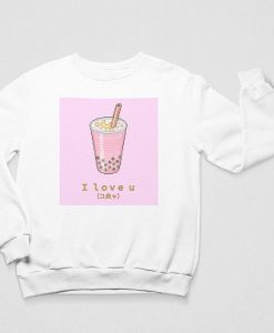 I Love You Bubble Tea Unisex Sweatshirt