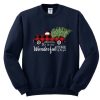 Christmas Plaid Car Fleece Sweatshirt